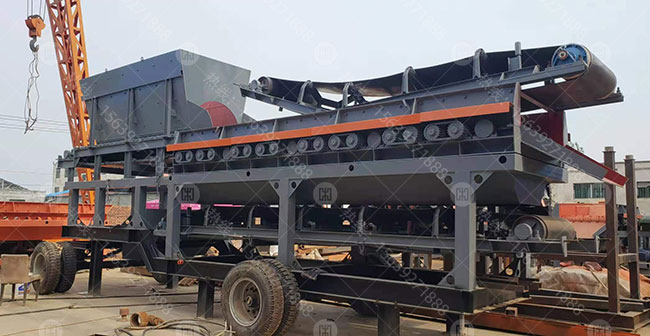 移動式多級聯動滾軸篩